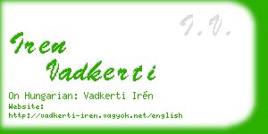 iren vadkerti business card